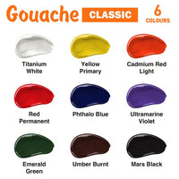 Sada gvašových farieb CLASSIC Kompozit 9x20 ml — obrázok 2