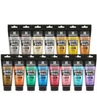 Sada metalických akrylových farieb ACRYL PRO Kompozit 15x75 ml — obrázok 1