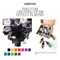 Sada mini Petri Inks Kamenskaya pre živicu 13 x 5 ml — obrázok 3