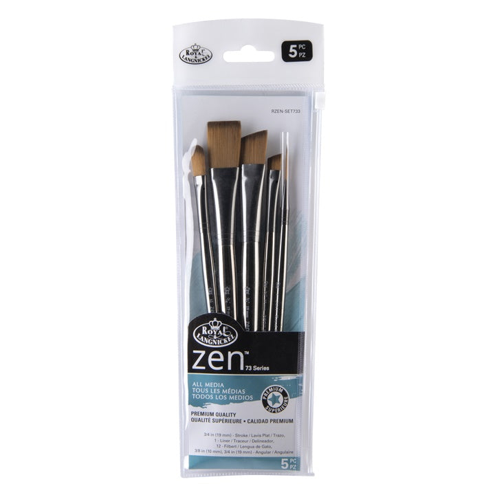 Sada mix štetcov Royal and Langnickel Zen 73 5ks — obrázok 3