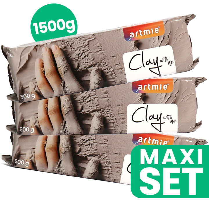 Sada modelovacích hmôt ARTMIE Clay with me 3x500g — obrázok 1