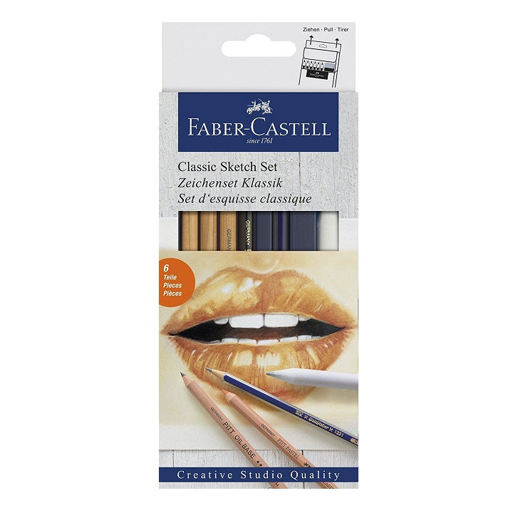 Sada na skicovanie Faber-Castell / 6 dielna