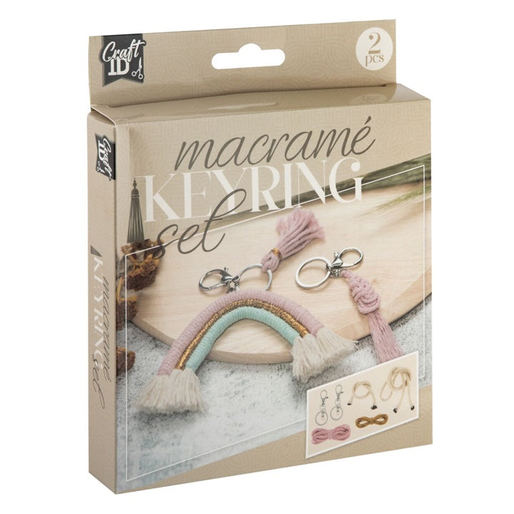 Sada na výrobu príveskov macramé Kľúčenky 2 ks — obrázok 1
