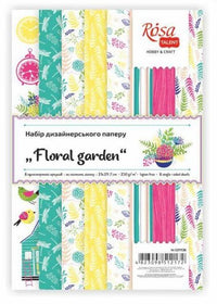 Sada papierov na scrapbooking Floral garden 21 x 29.7 cm — obrázok 2