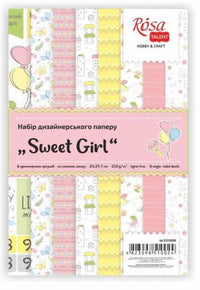 Sada papierov na scrapbooking Sweet Girl 21 x 29.7 cm — obrázok 1