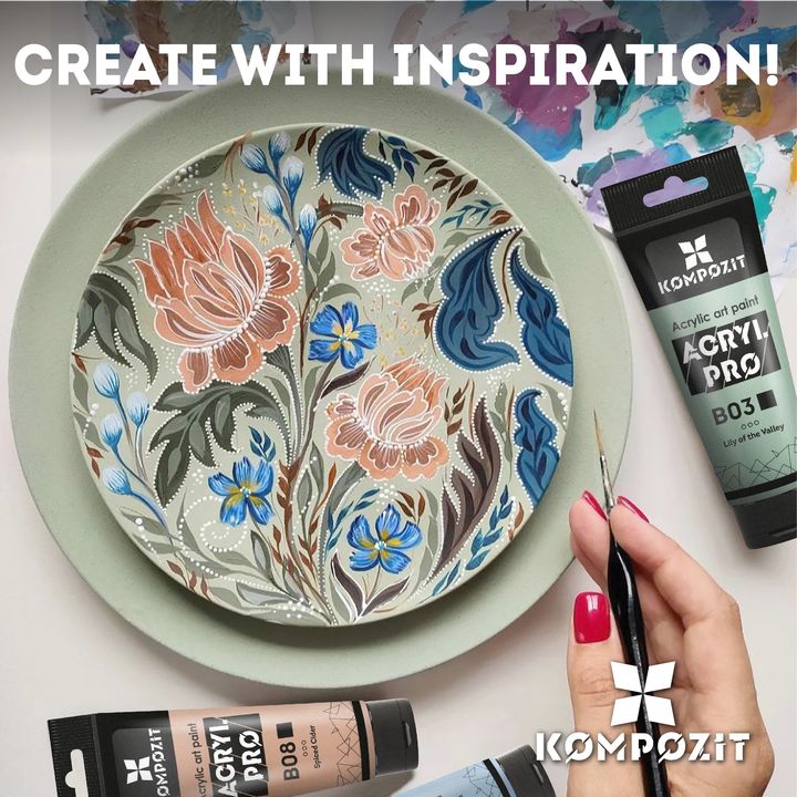 Sada pastelových akrylových farieb ACRYL PRO Kompozit 20х75 ml — obrázok 6