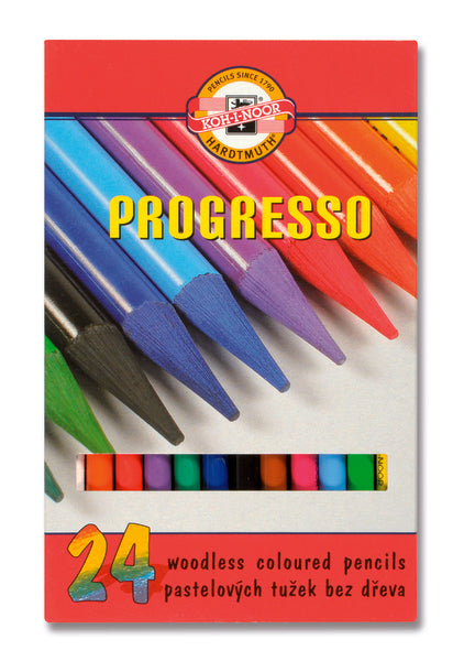 Sada pastelových ceruziek v laku PROGRESSO / 24 dielna