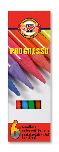 Sada pastelových ceruziek v laku PROGRESSO / 6 dielna