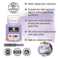 Sada pastelových farieb na textil a kožu MAMBO Kompozit 12х20 ml — obrázok 3