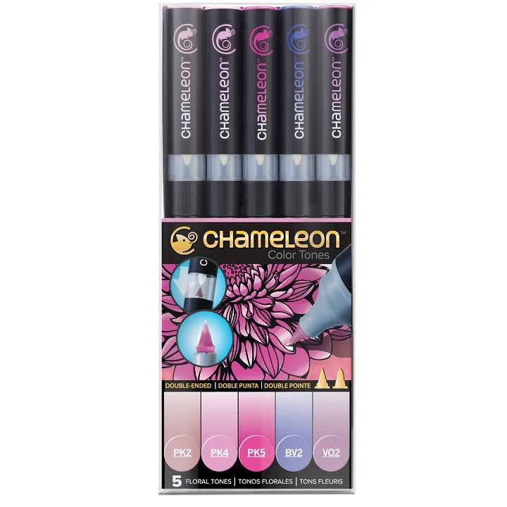 Sada popisovačov Chameleon 5 dielna - Floral Tones