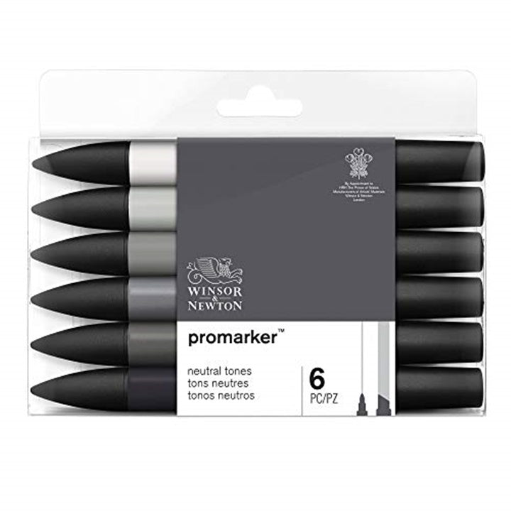 Sada popisovačov Winsor & Newton Promarker - neutrálne odtiene