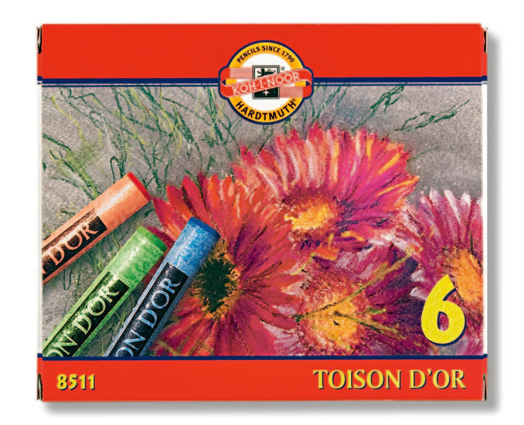 Sada suchých pastelov Toison D OR Koh-i-noor 6 dielna