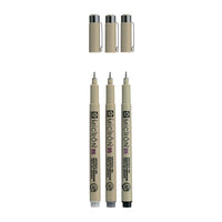 Sada technických pier Sakura Pigma Micron 3 fineliners — obrázok 2