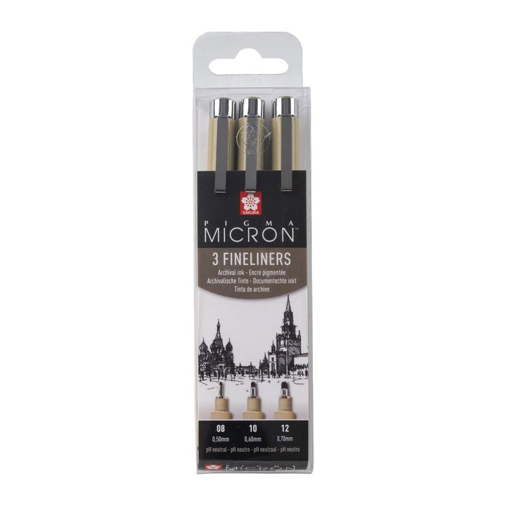 Sada technických pier SAKURA Pigma Micron set Broad 3 ks — obrázok 1