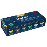 Sada trblietavých farieb na textil JAVANA KREUL - Basic Colors / 6ks