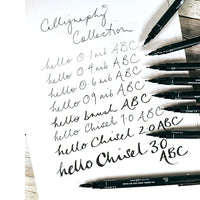 Sada UNI PIN popisovačov fineliner Calligraphy 8 ks — obrázok 3