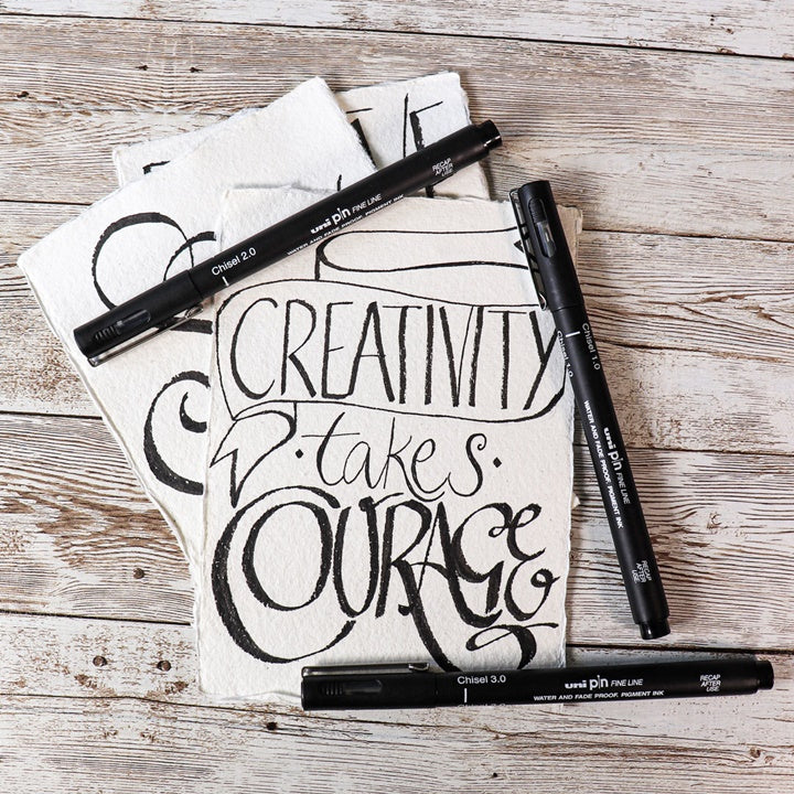 Sada UNI PIN popisovačov fineliner Love Lettering 5 ks — obrázok 3