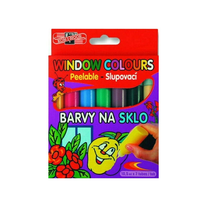 Sada zlupovacích farieb na sklo 7x10 ml KOH-I-NOOR