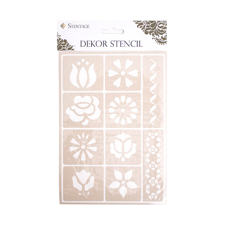Selbstklebende Schablone PENTART A5 - Dekorative Formen M15 | ARTMIE