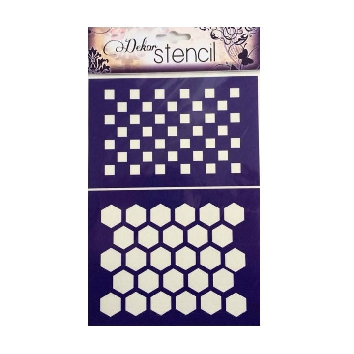 PENTART Selbstklebende Schablone A5 – Geometrische Formen M24 | ARTMIE