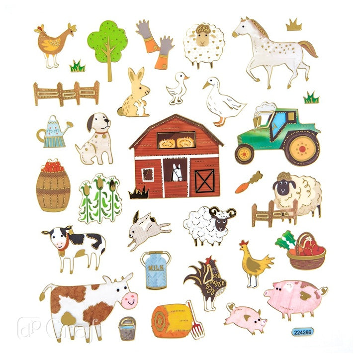 Samolepky | farma, 32 ks