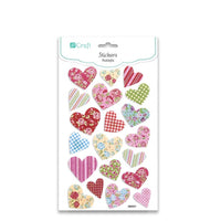 Samolepky z penovej hmoty | srdcia, 20 ks