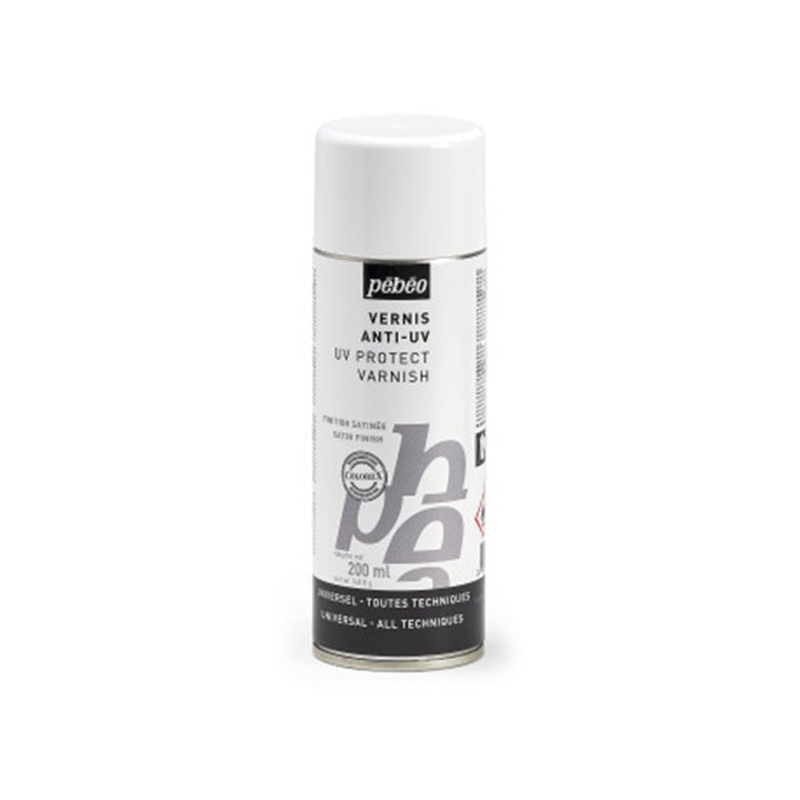 Saténový anti-UV lak v spreji Pebeo 200 ml — obrázok 2