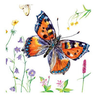 Servítky na DEKUPÁŽ - Butterfly - 1 ks