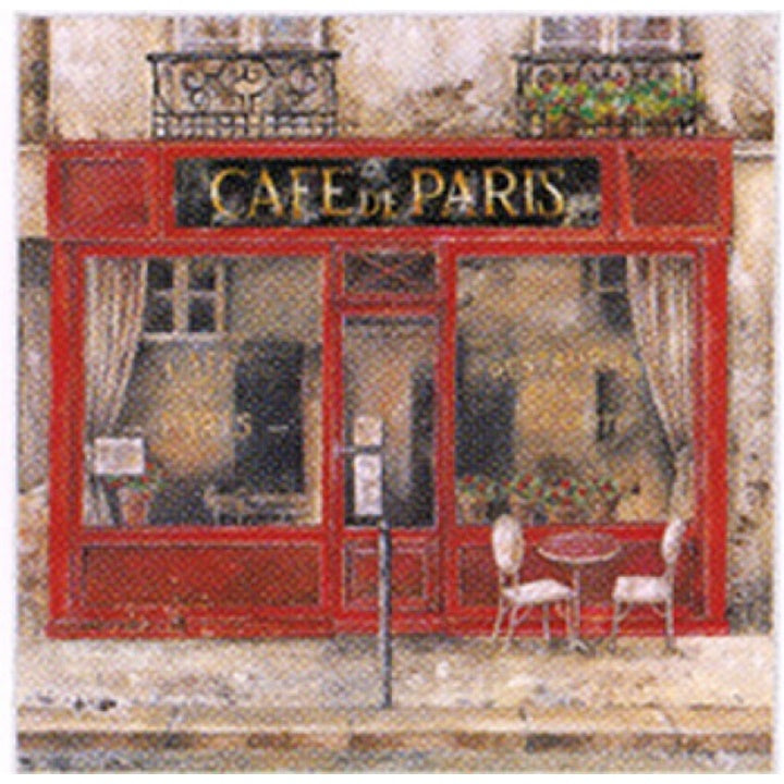 Servítky na dekupáž Cafe de Paris - 1 ks | ARTMIE