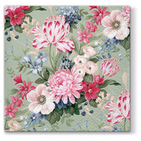 Servítky na dekupáž Calm flowers - 1 ks