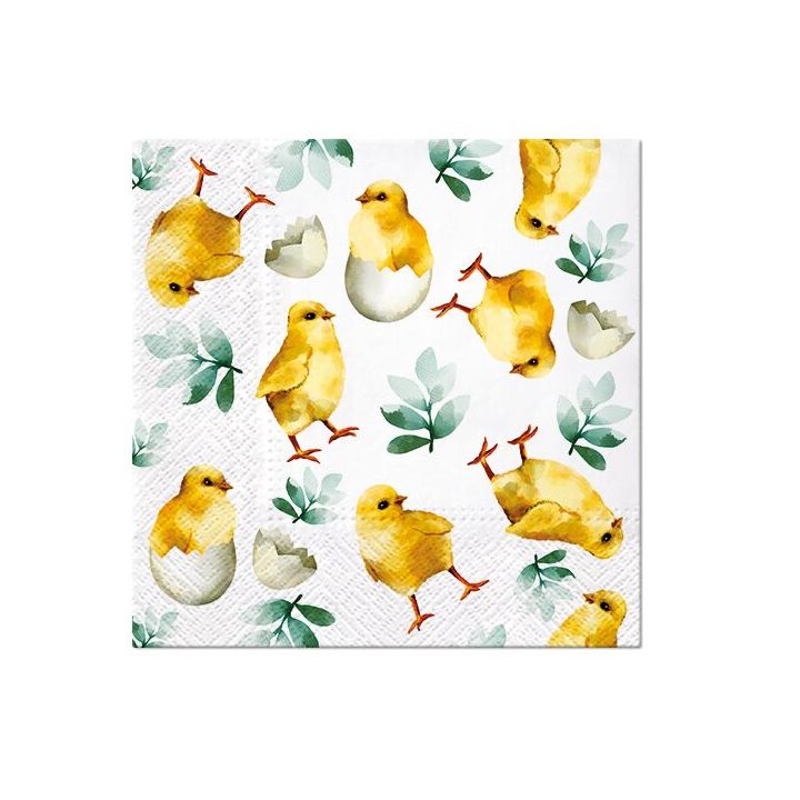 Servítky na DEKUPÁŽ - Chicken in Eggs  - 1ks