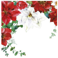 Servítky na dekupáž Christmas Flowers - 1 ks