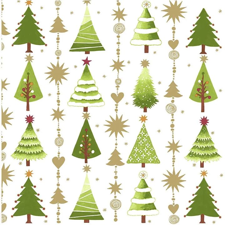 Servítky na dekupáž Christmas trees