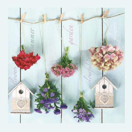 Servítky na DEKUPÁŽ - Garden Flowers - 1 ks
