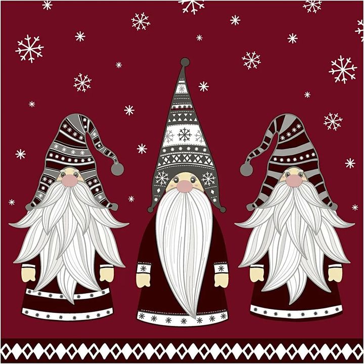 Servítky na dekupáž Gnomes