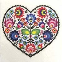 Servítky na DEKUPÁŽ - Heart - 1 ks