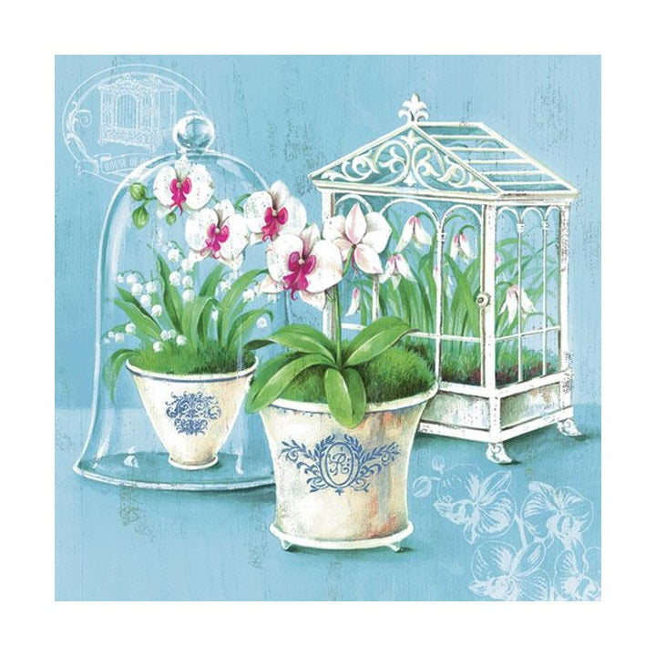 Servítky na dekupáž - Orchidea - 1 ks