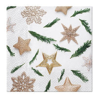 Servítky na dekupáž Star decorations - 1 ks