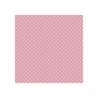 Servítky na DEKUPÁŽ - White Dots on Pink  - 1ks