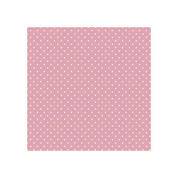 Servítky na DEKUPÁŽ - White Dots on Pink  - 1ks
