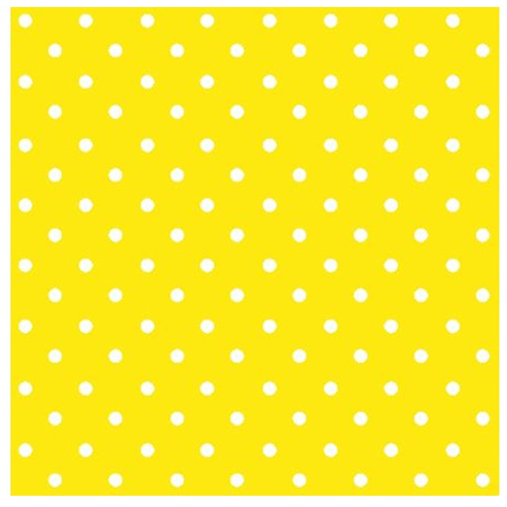 Servítky na dekupáž Yellow Dots - 1 ks