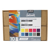 Set farieb Pebeo na hodváb Setasilk / 10x45 ml