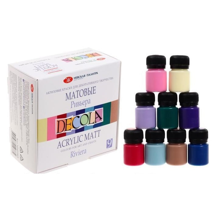 Set matných akrylových farieb Decola 9x20 ml | rôzne sety — obrázok 3