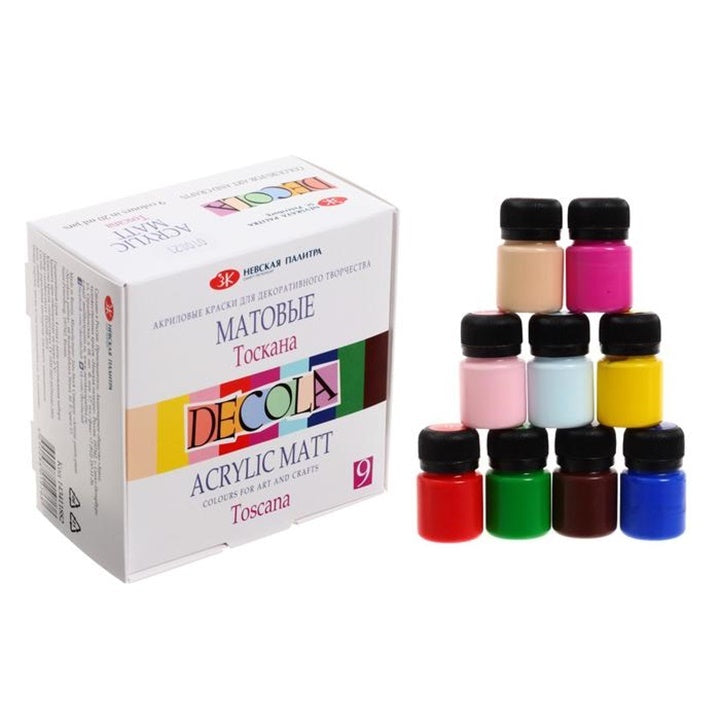 Set matných akrylových farieb Decola 9x20 ml | rôzne sety — obrázok 2