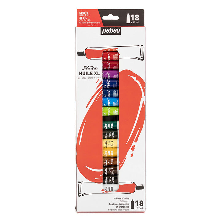 Set olejových farieb Studio Huile XL Pebeo 18 x 12 ml