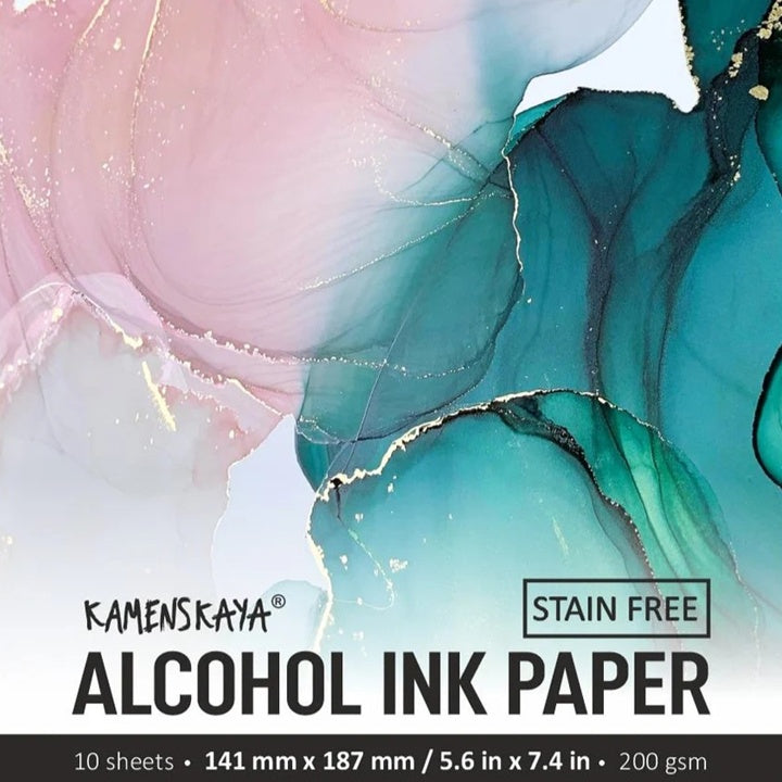 Set syntetických papierov pre alkoholové atramenty KAMENSKAYA | rôzne veľkosti — obrázok 3