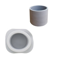 Silikónová forma na odlievanie 10x6.8cm - Okrúhly kvetináč — obrázok 1