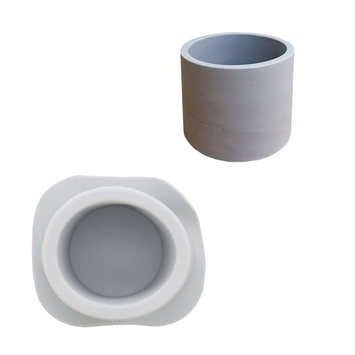 Silikónová forma na odlievanie 10x6.8cm - Okrúhly kvetináč — obrázok 1