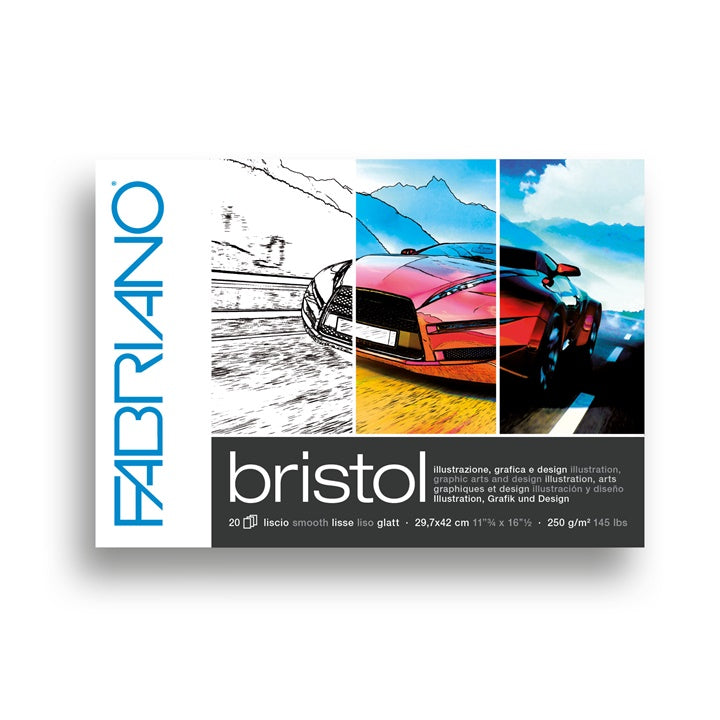 Skicovací blok FABRIANO BRISTOL | rôzne rozmery — obrázok 3