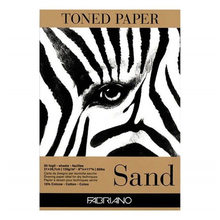 Skicovací blok FABRIANO hnedý TONED SAND | rôzne rozmery — obrázok 2